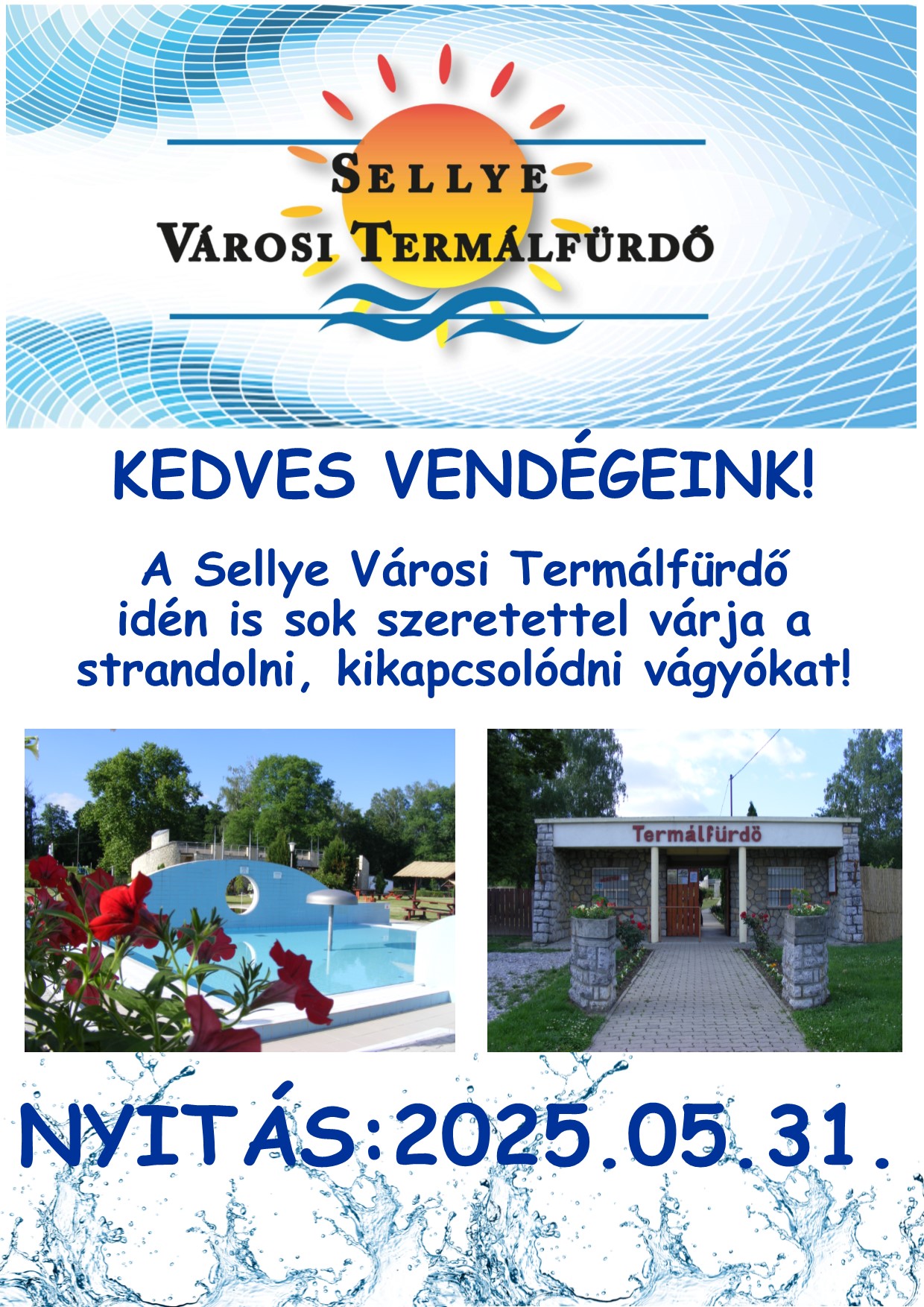 nyitás plakát strand 2025